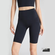 Nylon High Waist Lift Shorts Tight Sports